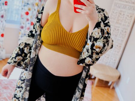 Hazy Baby Rib Knit Brami Bralette • Mustard Supply