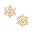 Stud Stellar Snowflake Gold Earrings for Women Online now