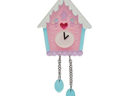 Erstwilder  Past Midnight  Sugarplum Clock Brooch with Gift Box Online