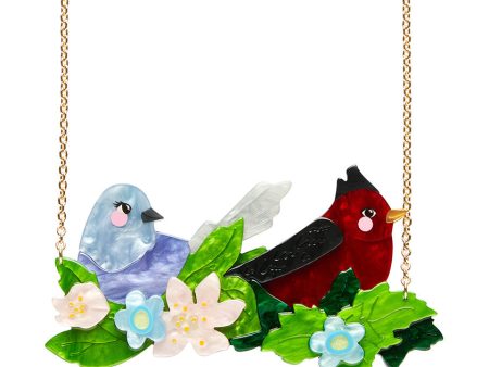 Erstwilder x Fleur Harris Pretty Birds Necklace with Gift Box Online Hot Sale