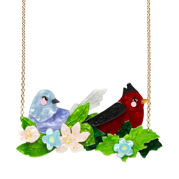 Erstwilder x Fleur Harris Pretty Birds Necklace with Gift Box Online Hot Sale