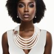 OES Sorority White Pearl Elegant Necklace Women Fashion