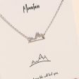 18K Gold & White Gold Dipped Mountain Charm Necklace Online Sale