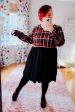 About You Plaid Hacci Babydoll Swing Dress on Sale