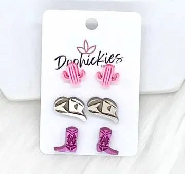 Cactus Hat Boots Earrings Fashion