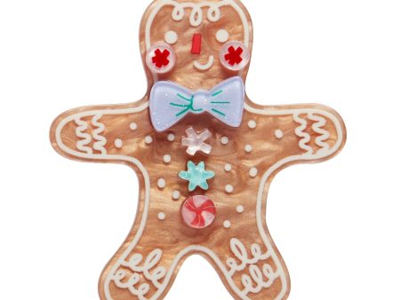 Erstwilder Santa s Snack Gingerbread Man Brooch *GIFT WITH PURCHASE ONLY* Sale