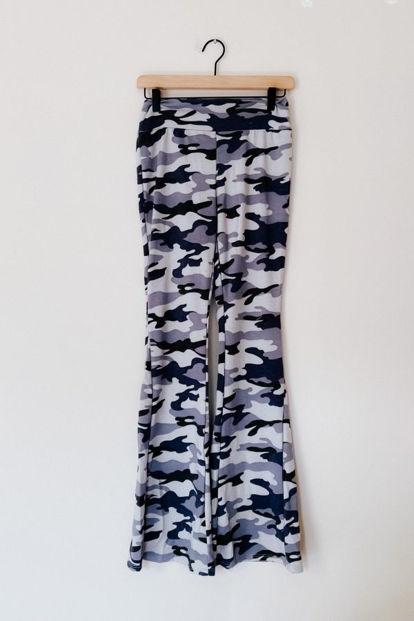 Casually Camo Flare Pants Hot on Sale