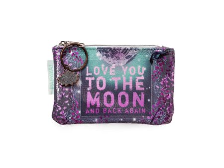 PAPAYA! Art Moon and Back Again Coin Purse (5.5  x 3.5 ) Fashion