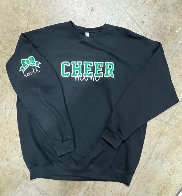 NHS Cheer Mom Black Crewneck Sale