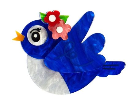 Erstwilder  Love s Offspring  Blue Swallow Brooch with Gift Box ~Designed in Melbourne~ Online Hot Sale