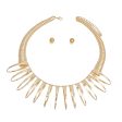 Collar Gold XLarge Coiled Wire Modern Necklace Online now