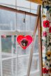 Hanging Mini Disco Heart Sun Catcher Fashion