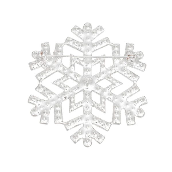 Brooch Radiating Snowflake Silver Pin for Women Online