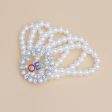 OES Sorority White Pearl 5 Strand Bracelet Women on Sale