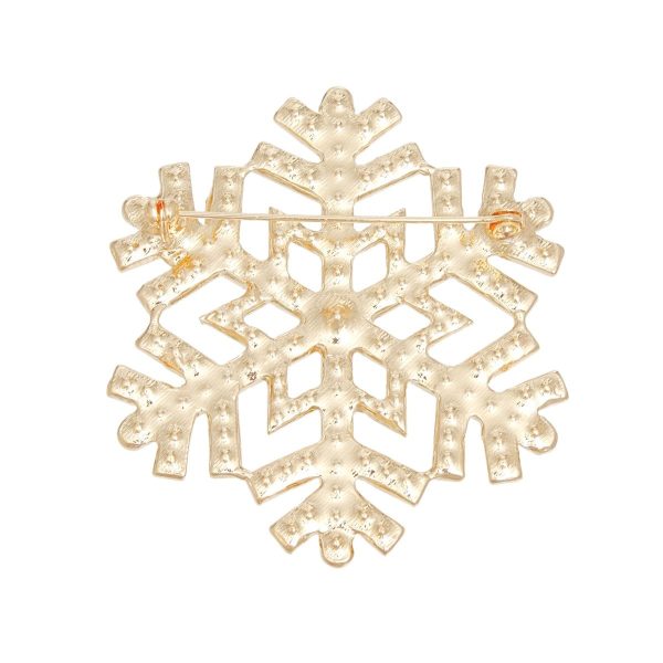 Brooch Radiating Snowflake Red Green Pin for Women Online Sale