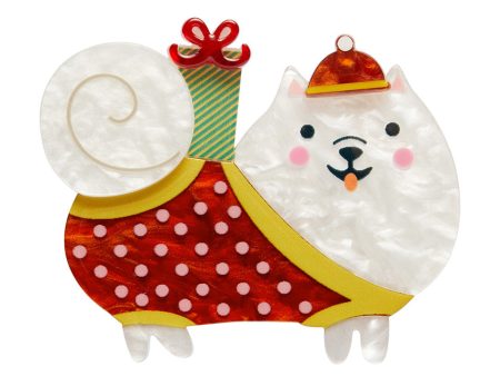 Erstwilder Santa Paws Holiday Dog Brooch ~Merry Kitschmas Collection~ Online Hot Sale