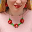 Erstwilder  Rosalita s Garden  Floral Necklace with Gift Box Sale