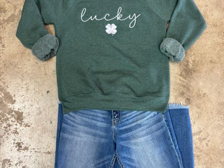 Lucky Embroidered Sweatshirt Sale