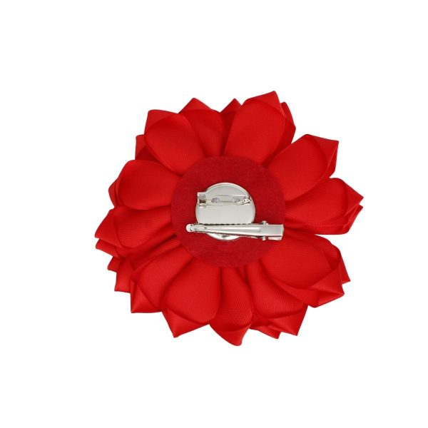 Brooch Red Flower Pearl Clip and Pin for Women Discount