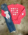 Heart Square Fruit Punch Sweatshirt Sale