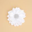 Brooch White Flower Pearl Clip and Pin for Women Cheap