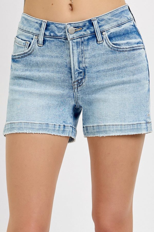 Risen Low Rise Shorts with Slits For Cheap