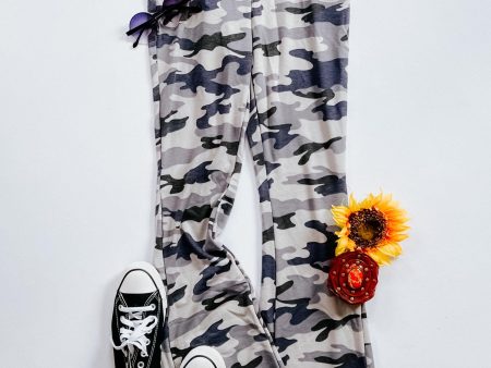 Casually Camo Flare Pants Hot on Sale