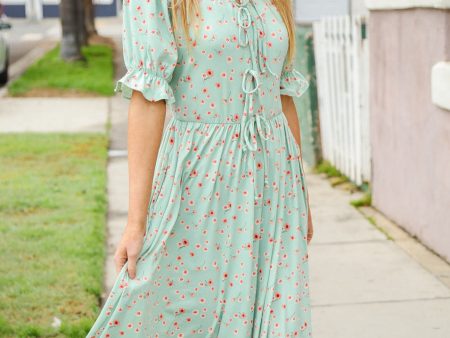 Come A Day Ditzy Floral Fit & Flare Dress Online now