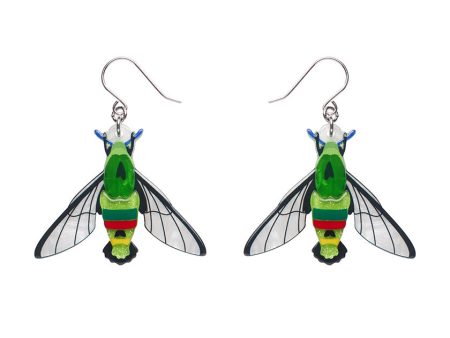 Erstwilder Glimmer the Hawk Moth Pierced Earrings ~Australiana Collection~ Hot on Sale