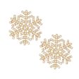 Stud Radiating Snowflake Gold Earrings for Women Hot on Sale