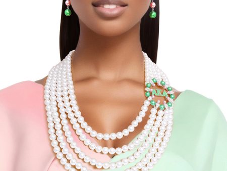 AKA Necklace White Pearl AKA Set Online Hot Sale