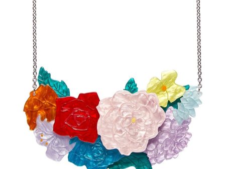 Erstwilder  Declaracion Floral  Frida Kahlo Flower Necklace with Gift Box Sale