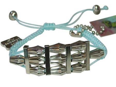 Rose Gonzales  Estelle  Fresh Collection Woven Bracelet in Aqua on Sale