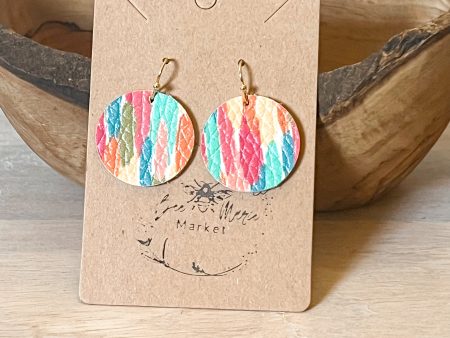 Brighton Brushstroke Round Earrings Fashion