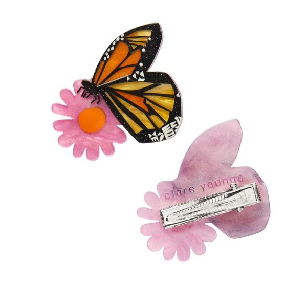 Erstwilder  A Butterfly Named Flutter  Hair Clips Set of 2 with Gift Box Supply