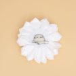 Brooch White Flower Pearl Clip and Pin for Women Cheap