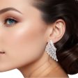 Stud Silver Baguette Crystal Wing Earrings Women For Discount