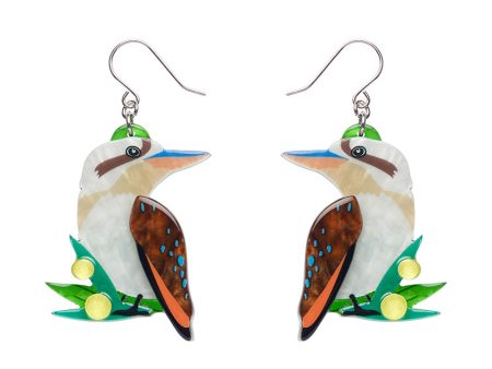 Erstwilder Kirby the Kookaburra Drop Pierced Earrings ~Australiana Collection~ For Discount