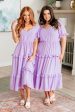 In My Carefree Era Tiered Ruffled Dress Hot on Sale