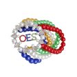 OES Sorority Multi Pearl 5 Strand Bracelet Women For Sale