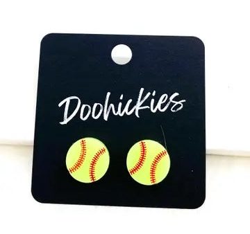 Softball Stud Earrings Online