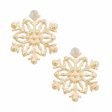 Stud Stellar Snowflake Gold Earrings for Women Online now