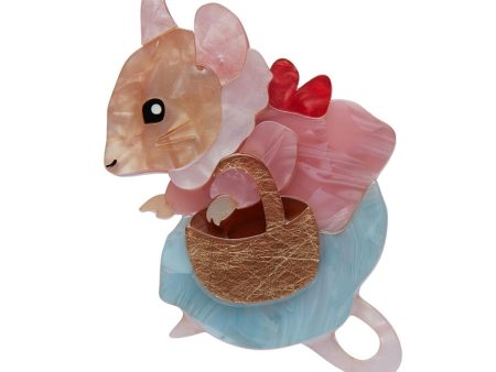 Erstwilder  Mrs. Tittlemouse  Beatrix Potter Brooch with Gift Box Cheap