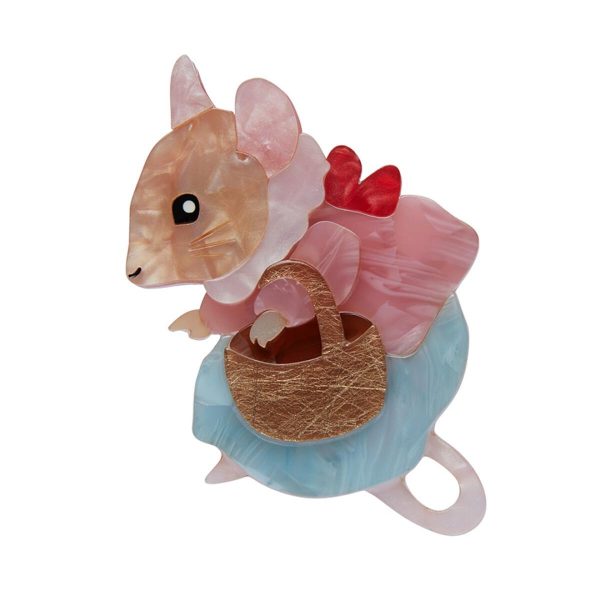 Erstwilder  Mrs. Tittlemouse  Beatrix Potter Brooch with Gift Box Cheap