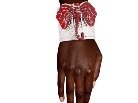 Red DST Sorority Elephant Head Cuff|Adjustable Online