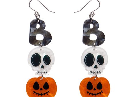 Erstwilder Boo Halloween Drop Pierced Earrings Designed in Australia on Sale