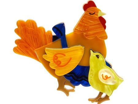 Erstwilder  Mother Hen Knows Best  Hen & Chick Brooch with Gift Box ~Designed in Melbourne~ Cheap