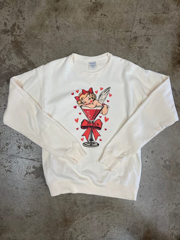 Cupid Martini Sweatshirt Fashion