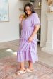 In My Carefree Era Tiered Ruffled Dress Hot on Sale