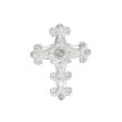 Brooch Victorian Cross Silver Pin for Women on Sale